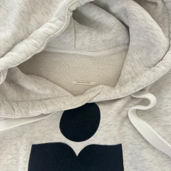 Isabel Marant Grey Big Logo Hoodie Sweatshirt - Picture 4 of 6